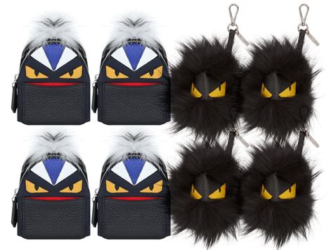 fendi monster backpack keychain|fendi monster backpack yellow.